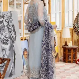 Imrozia Premium Embroidered Net Suits Unstitched 3 Piece